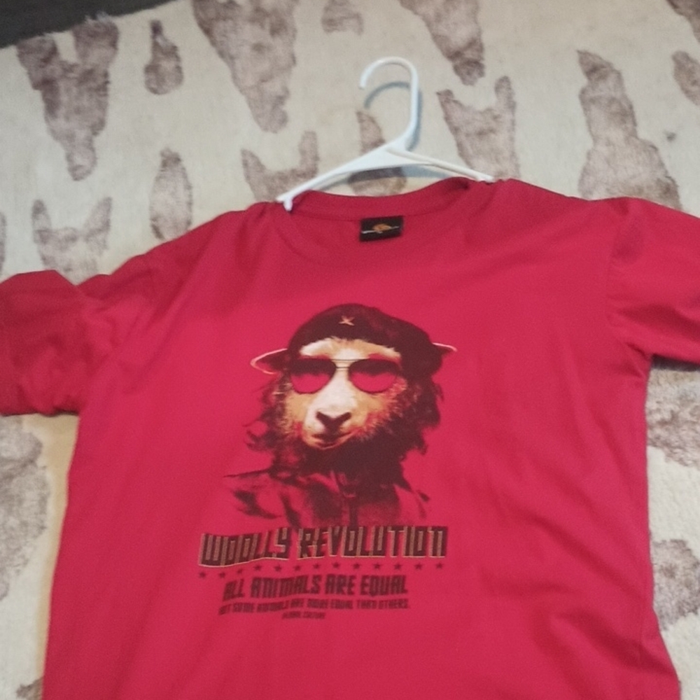 Red Woolly Revolution Graphic T-Shirt